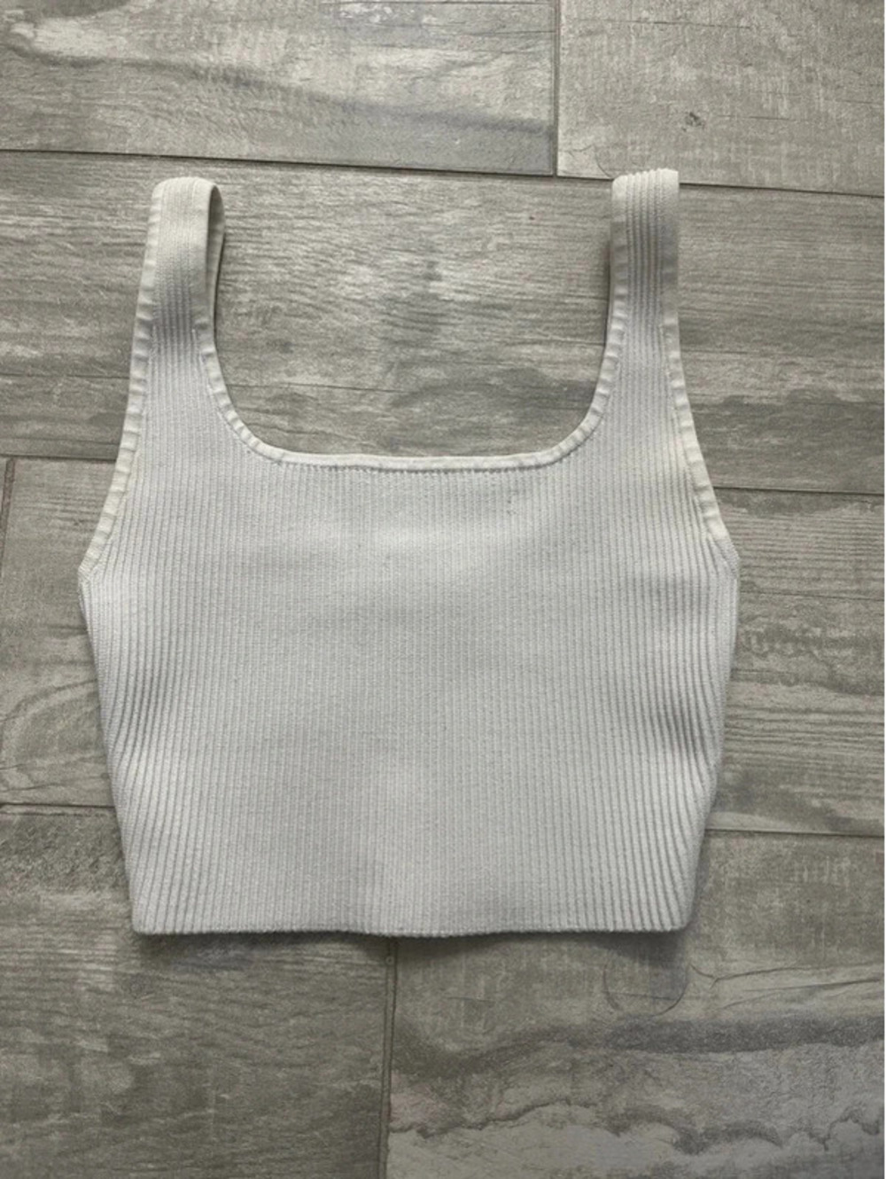 Babaton Crop White Tank